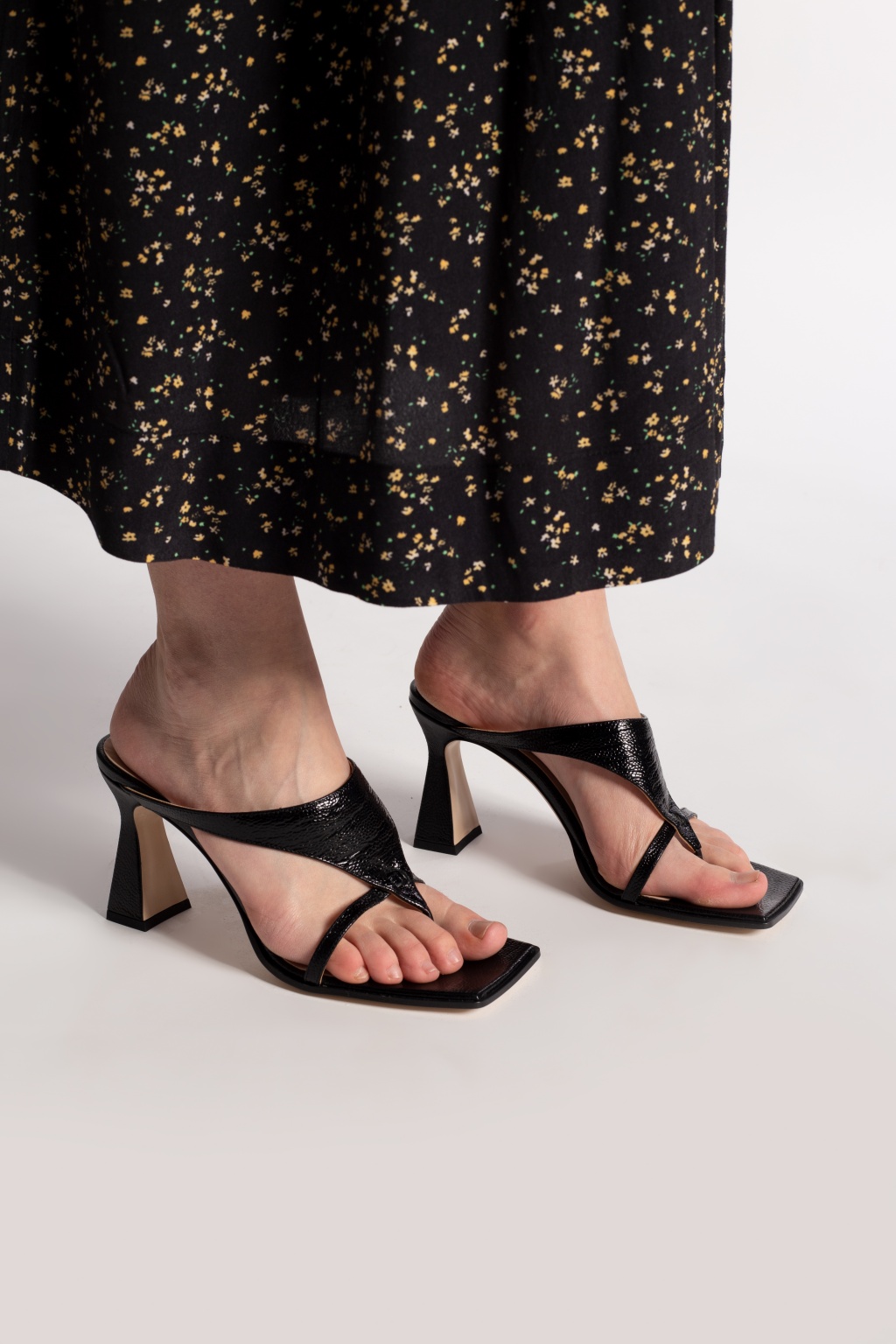 Wandler ‘Feline’ heeled mules